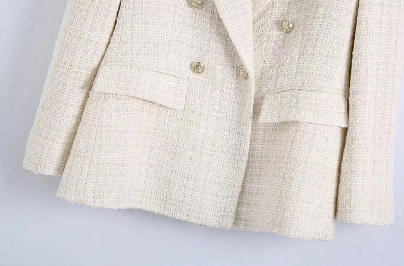 Blazer Tweed Off White