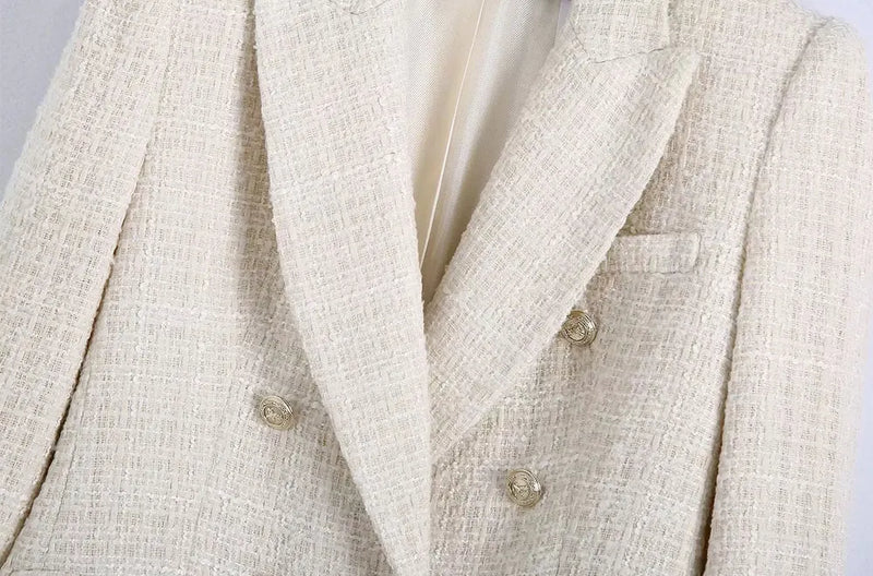 Blazer Tweed Off White